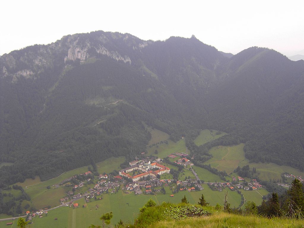 Blick auf Ettal von S&uuml;den aus